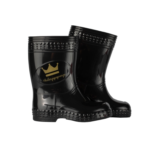 KaloszePoprosze - Royal Child Korona - czarne 21/22