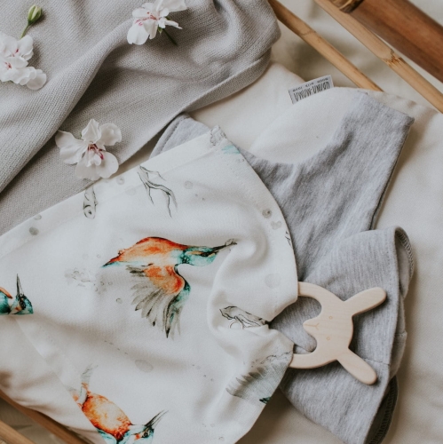 Qbana Mama - Drewniany gryzak Q-bunny Zimorodki
