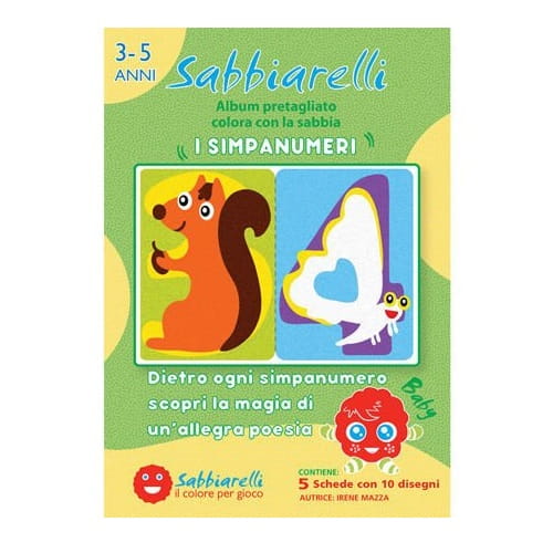 Sabbiarelli - Kolorowanka na piasek Cyferki