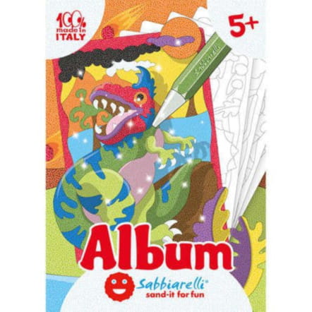 Sabbiarelli - Kolorowanka piaskiem Dinozaury