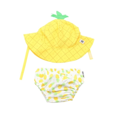 Zoocchini - Pieluszka kąpielowa + czapka Ananas 12-24 miesiąca