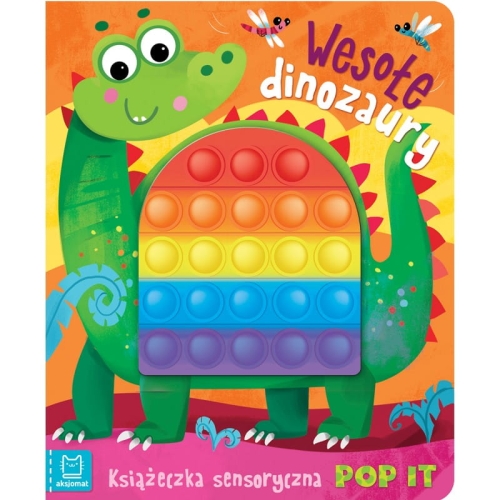 Aksjomat - Wesołe dinozaury Książeczka sensoryczna POP IT