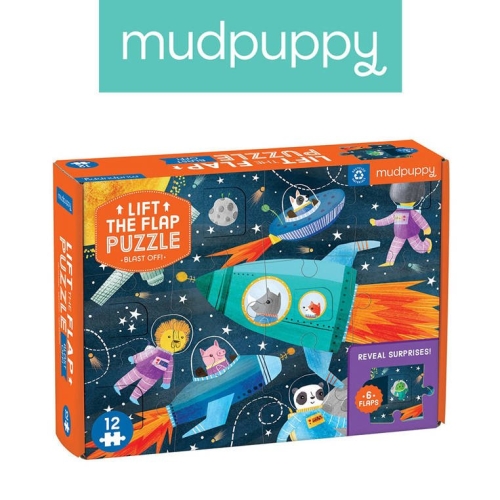 Mudpuppy - Puzzle z okienkami-Kosmos 12 el.