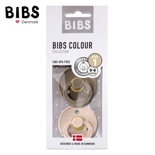Bibs - 2-pack S - Blush & Dark Oak